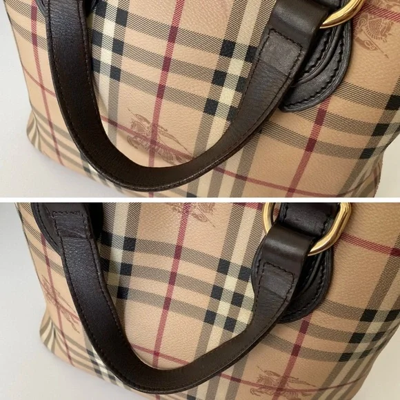 LAST CHANCE SALE!AUTHENTIC Burberry Classic Regent Leather Tote Bag Haymarket - Picture 10 of 16